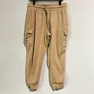 Cali Sport Tan Cargo Joggers Sweatpants Beige Utility Streetwear Pants Large